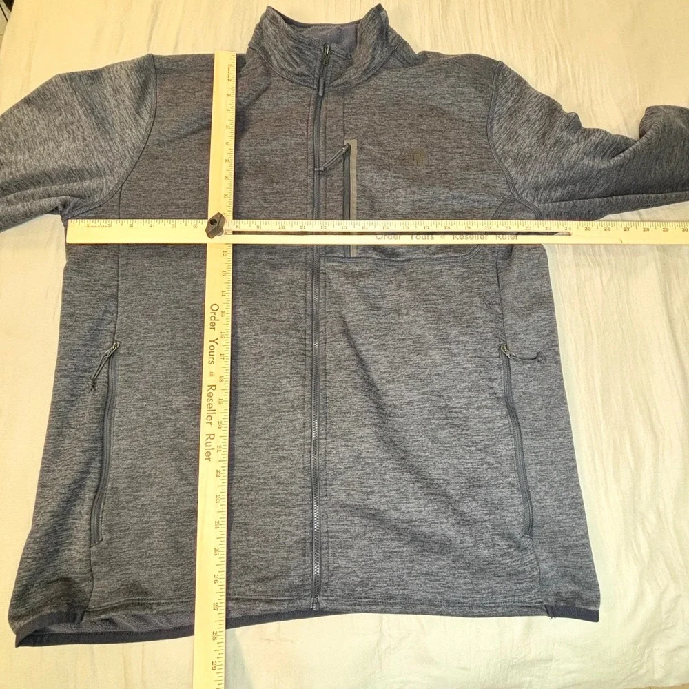 The North Face skyline Fleece Jacket men's xl Blue full zip